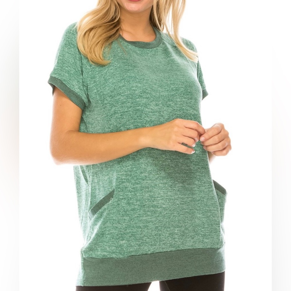 Women’s Haute Edition Green Hi-Low Top XL